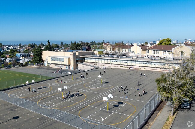 Edna Brewer Middle School is a diverse middle school with 800 students and high test scores.