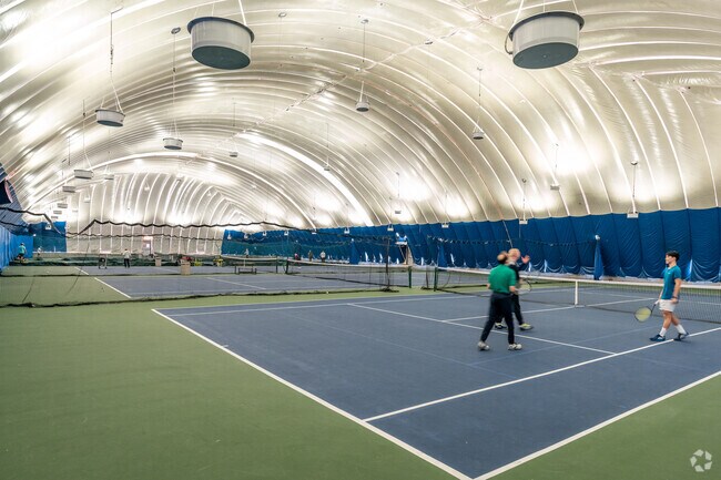 Cunningham Tennis is an expansive facility with indoor and outdoor tennis courts.