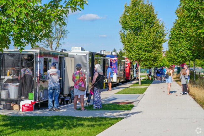 Ice cream, burgers, and lemonade are just a few snacks that can be found at Civic Plaza.