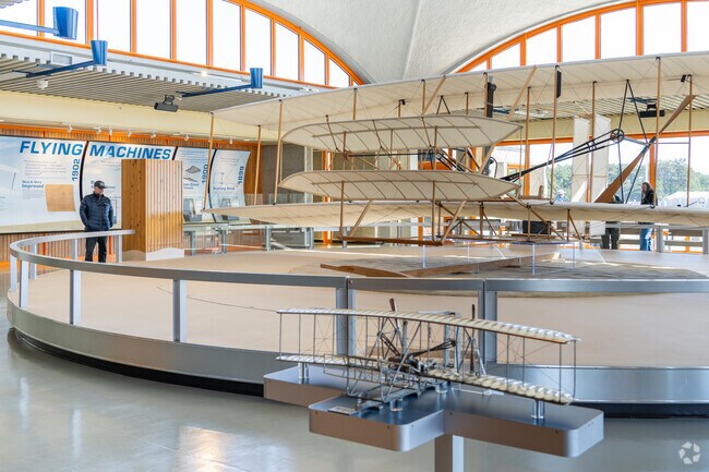 Visitors flock to the Wright Brothers National Memorial, in Kill Devil Hill, which commemorates the world’s first controlled flights that took place in the Outer Banks.