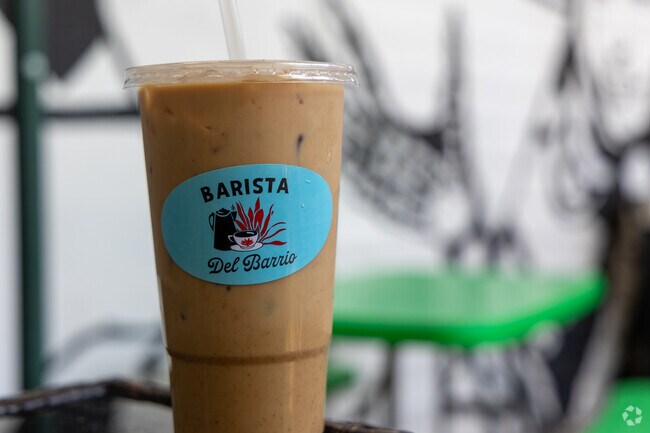 Refreshing horchata latte's are served at Barista del Barrio in Barrio Hollywood.