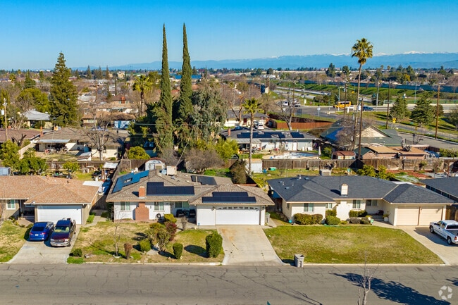 Views of the Sierra Nevada mountains are available from home in the McLane neighborhood.