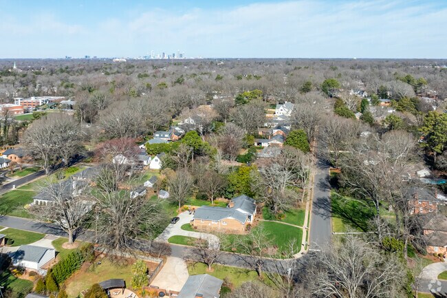 The beautiful streets of Lansdowne can be found within a short drive of Uptown Charlotte.