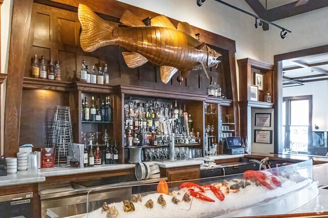 The Mooring Seafood Kitchen & Bar has the freshest food near the Lily-Almy Pond neighborhood.