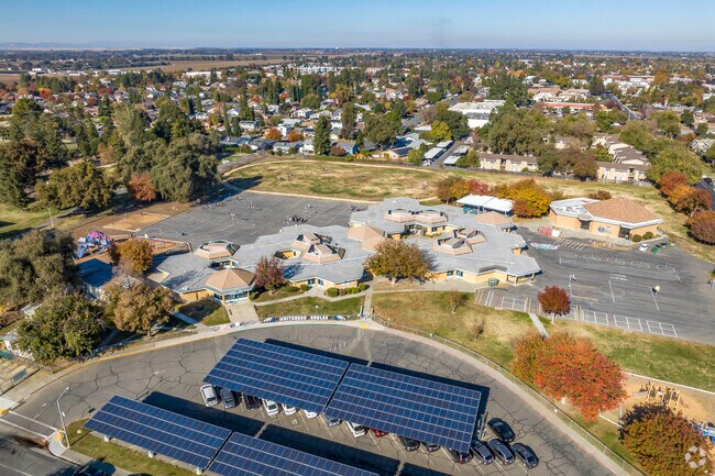 T.L. Whitehead Elementary School offers a sprawling campus when viewed from above.