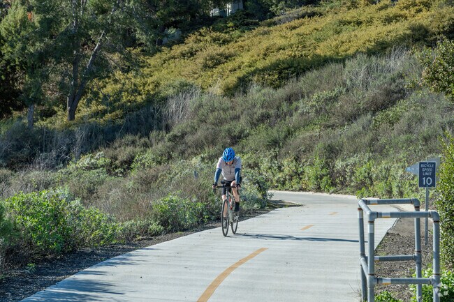 Chapparosa Trail near Beacon Hill features paved trails for hiking or biking.