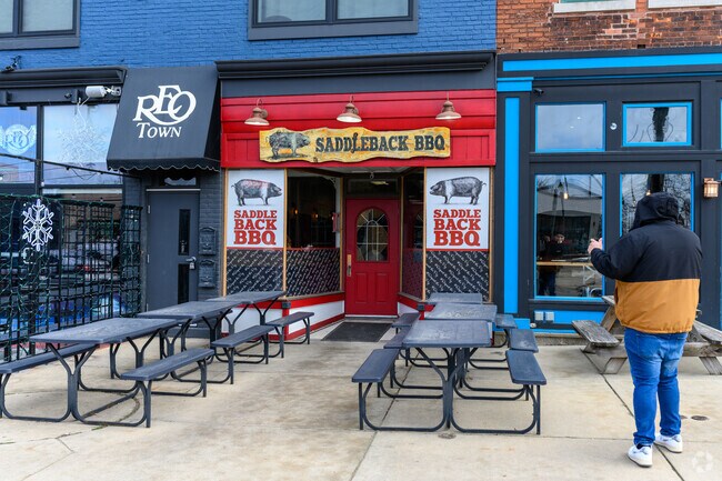 Minutes from Moores Park, Saddleback BBQ serves some of Lansing's favorite BBQ in REO Town.