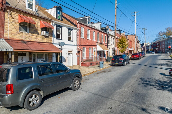 Row homes are a frequent feature in Southside Lancaster neighborhoods.