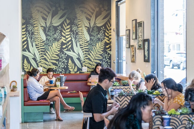 Study at Voyager Coffee, where great coffee and a cozy atmosphere enhance your focus.