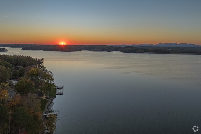 Another breathtaking sunset graces Belews Lake in Stokesdale.
