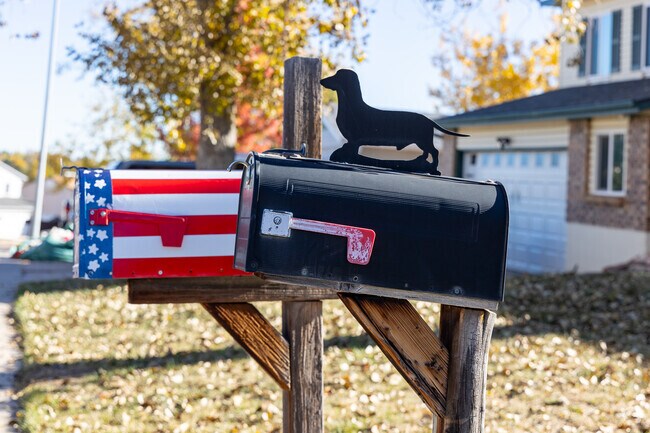 Personalized front yards add neighborhood character throughout Dakota Station.