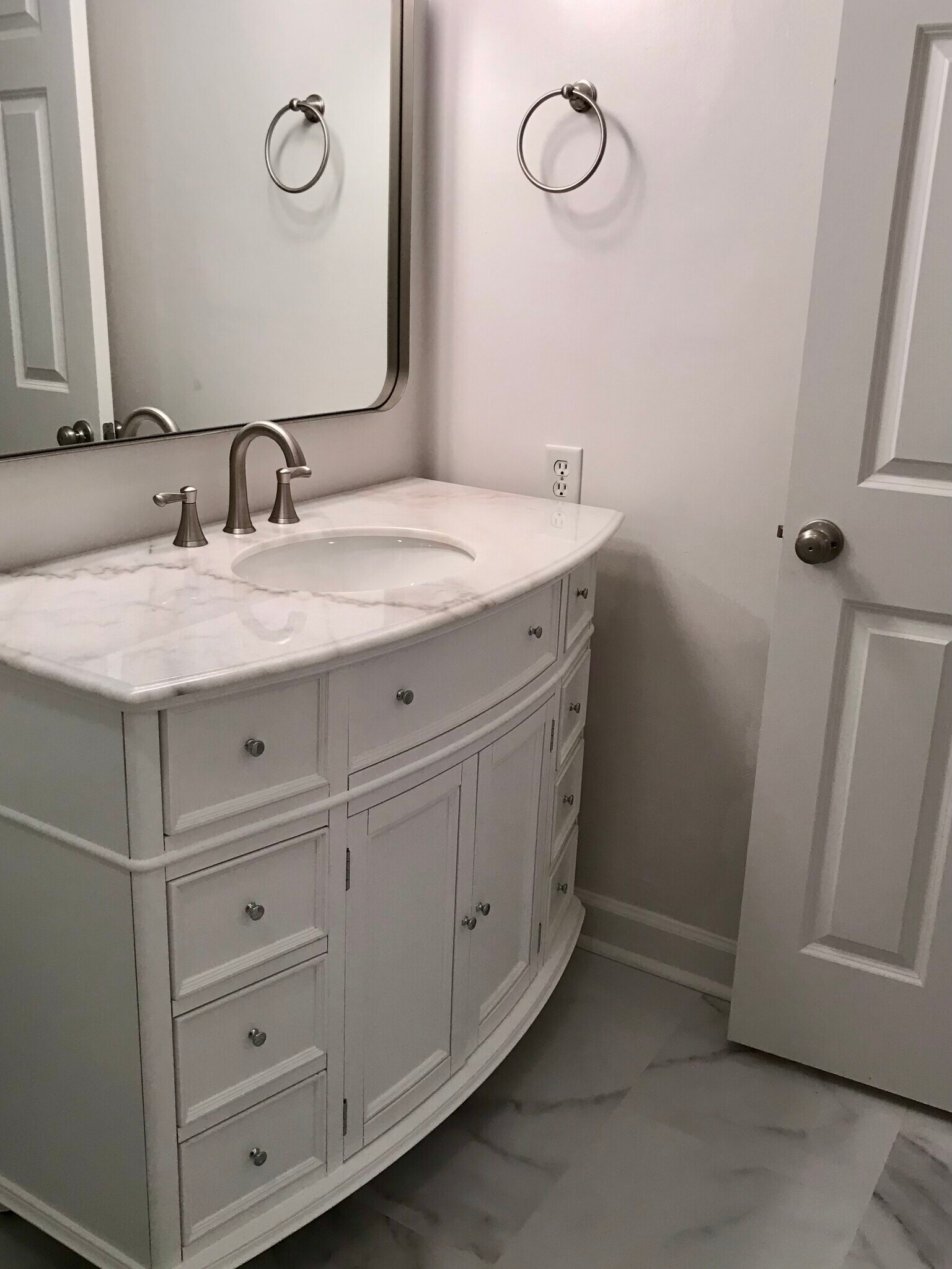 Master bath vanity