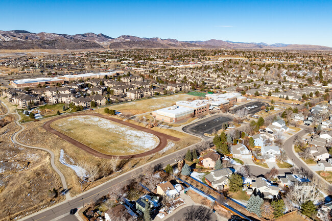 Falcon Bluffs Middle School is located just north of Highway 470 in Littleton.