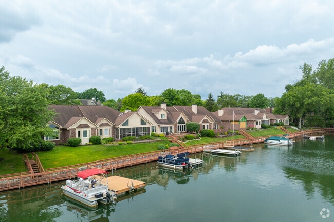 Many homes in the Millersville neighborhood are waterfront properties.