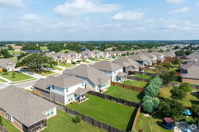 The Oaks at San Gabriel offers large lots with plenty of room for family activities.
