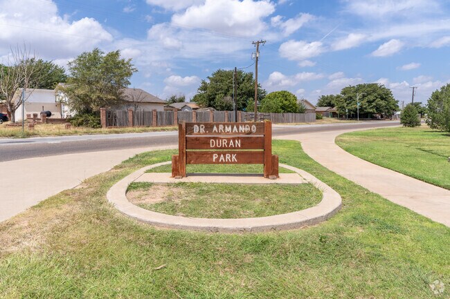 Dr. Armando Duran Park is a 7.9-acre park.