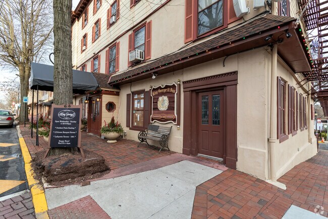 The historic King George II Inn in Bristol is a short drive from the Red Cedar Hill neighborhood for a nice dining experience.