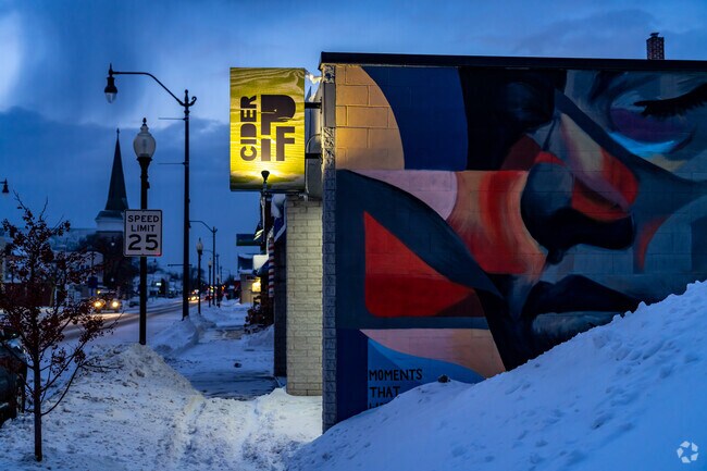 Downtown Alpena is home to several locally owned breweries, like Presque Isle Farm Cider.