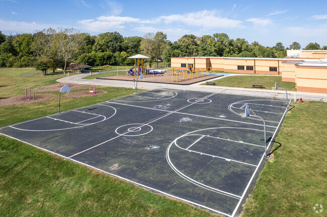 Mary Adams Elementary School in Indianapolis has basketball courts.