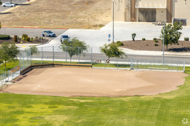 The baseball field at Creekside Junior High School in Los Banos.
