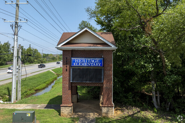 Sign of Heritage Elementary in Madison Alabama.