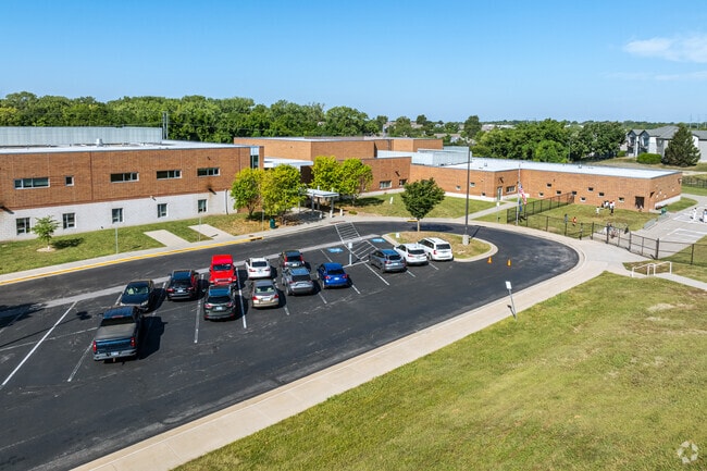 Parents and teachers have plenty of room to park at Comanche Elementary.