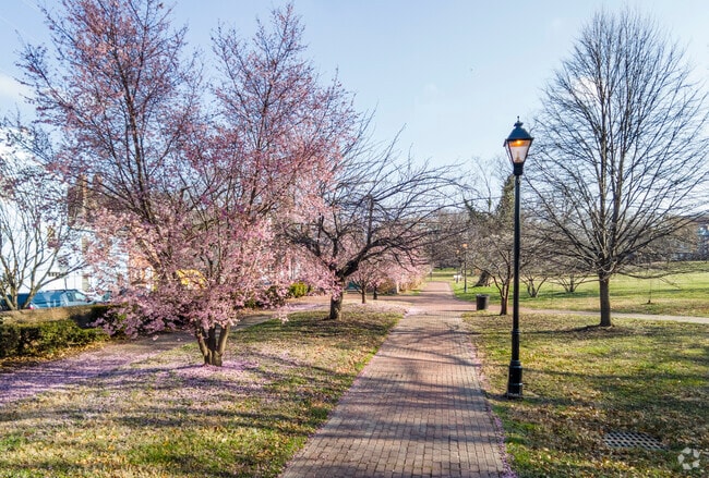 St. Mary's Park in Seton Hill is a 6.5-acre triangular park with an old seminary and chapel.