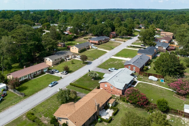 Dentsville has lovely homes with spacious yards in Columbia.