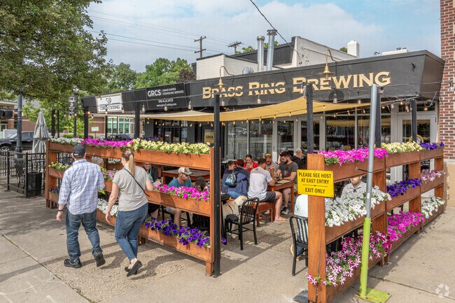 Garfield Park’s Brass Ring Brewing offers outdoor seating and cold beers for summer days.