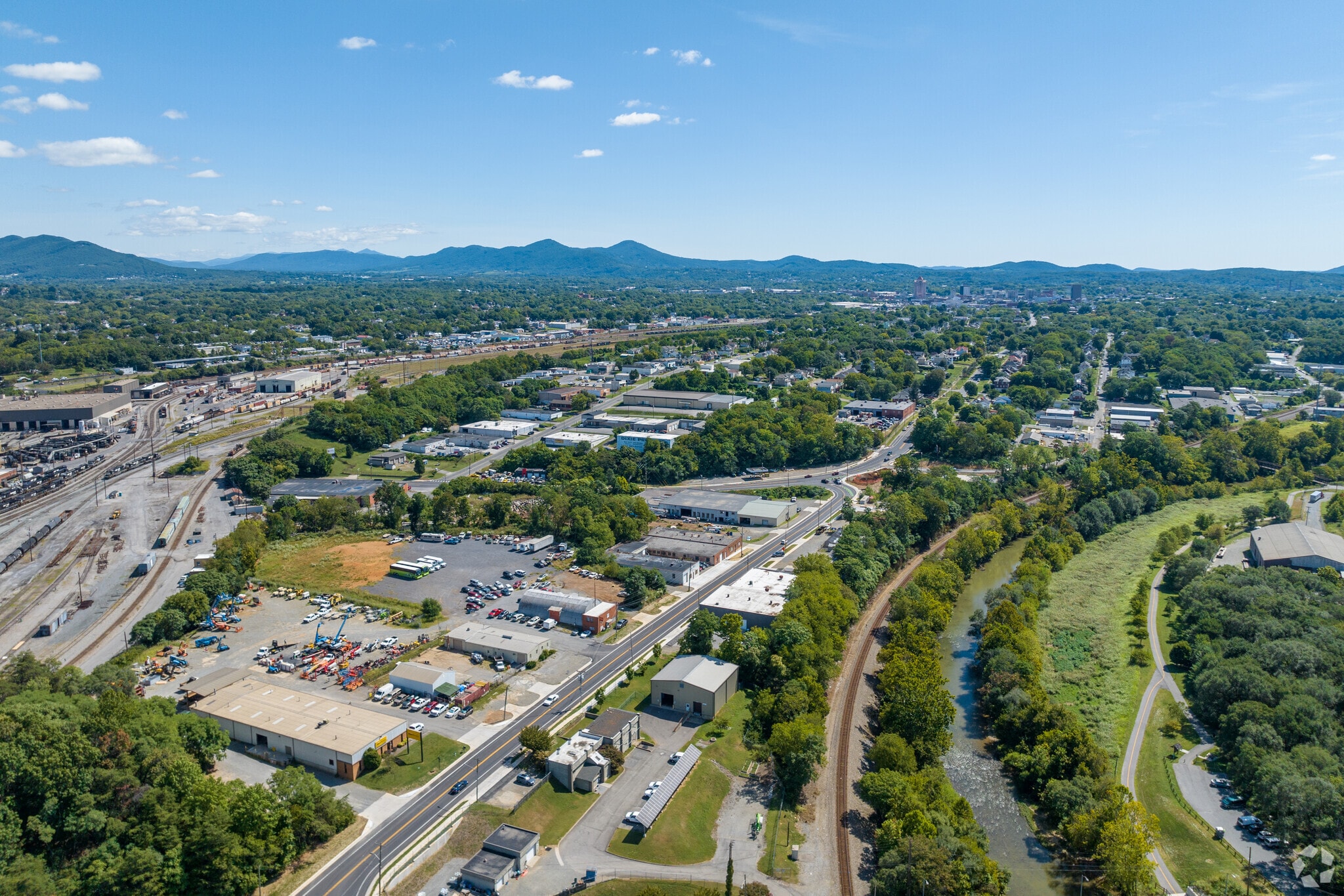 Norwich is situated next to an industrial area of Roanoke.