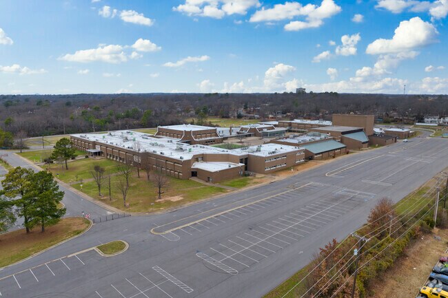 North Little Rock Middle School pride can be seen around campus.