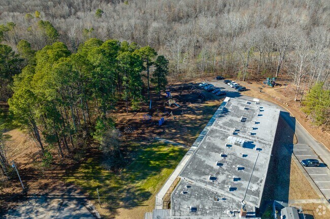 Students can play on the large playground at Dickson Elementary School.
