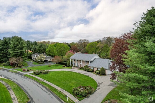Wrap around driveways are common in the Weston neighborhood.