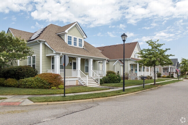 You can find large porches in the Culpepper Landing neighborhood of Chesapeake, Virginia.
