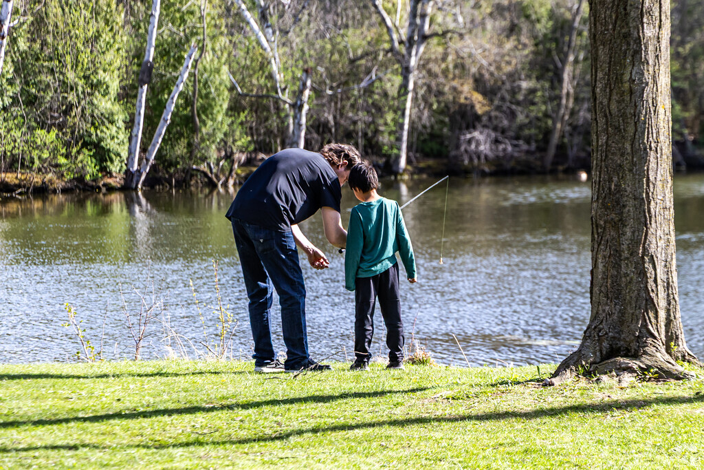 Greenfield Park is a great place to learn to fish in Orchard Hills.