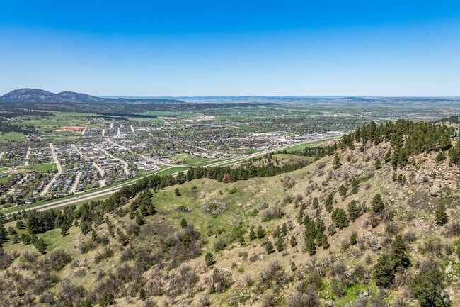 Spearfish is named The Queen City for the 3 peaks that surround the city forming a crown.