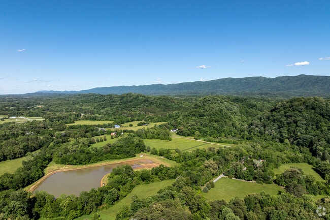 Lanier has lots of rolling farmland in the shadow of the Great Smoky Mountains.