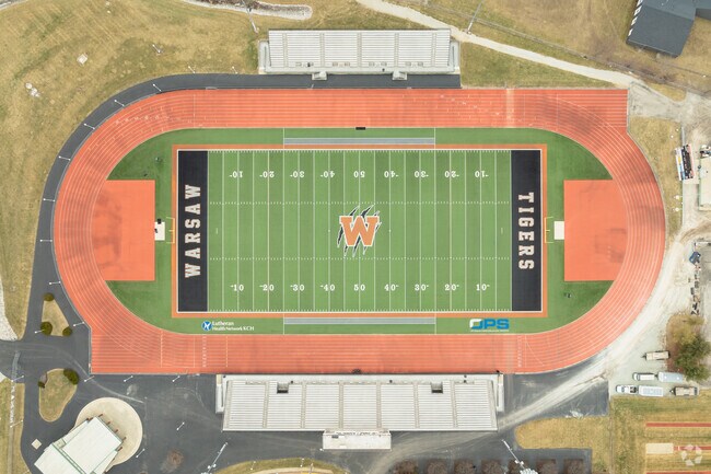 Warsaw Community High School is a popular place on Friday nights for home games.