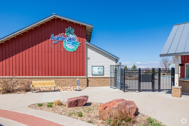 Brighton Oasis Family Aquatic Park is a seasonal water park has slides and lazy river.