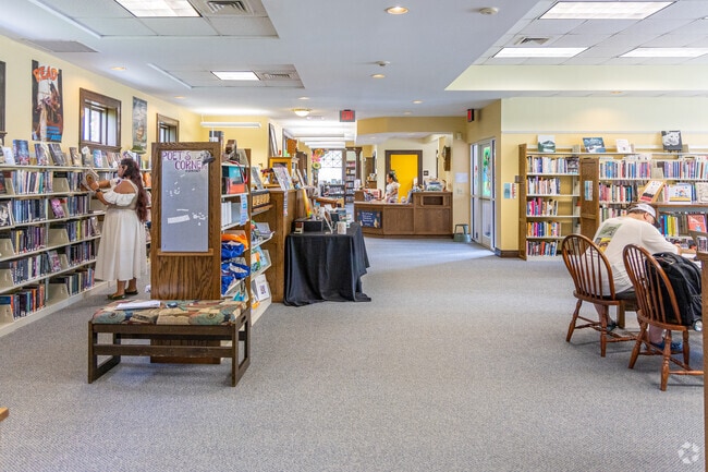 A popular stop for residents of this small town is the Oscar Foss Memorial Library in Barnstead.