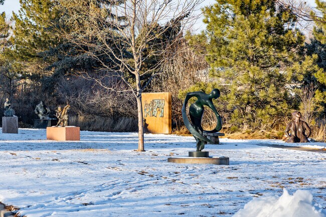 Take a scenic stroll through Benson Sculpture Garden in Loveland.