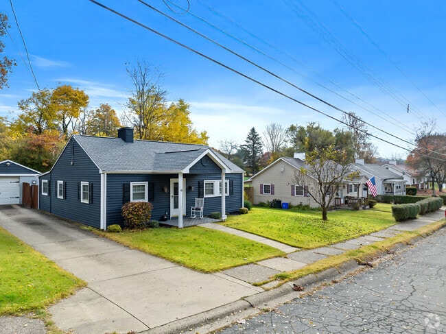 A row of small ranch homes provides economical living in Baden.