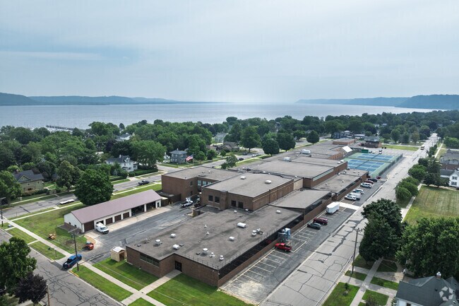 Lincoln Secondary School is located blocks from Lake Pepin.