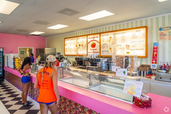 Grab some ice cream at Strawberries Ice Cream and Sandwich Deli in South Hutchinson Island.