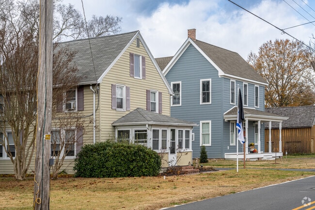 Older, colonial-revival homes in Millville are reminiscent of New England clapboard houses.