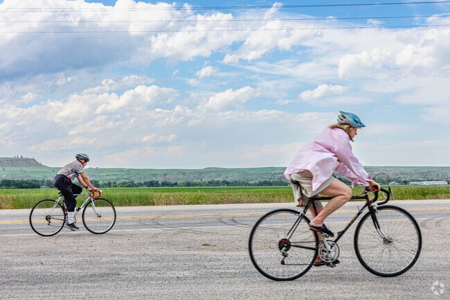 Locals enjoy road cycling along the scenic Beartooth Highway.