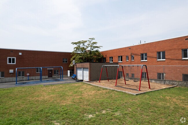 There are multiple playground features to enjoy at Blessed Sacrament School.