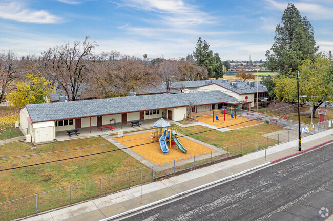 The entrance to Wishon Elementary School in Fresno.