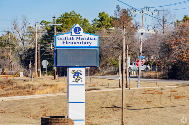 Close up shot of the signage of James Griffith Intermediate Elementary School.
