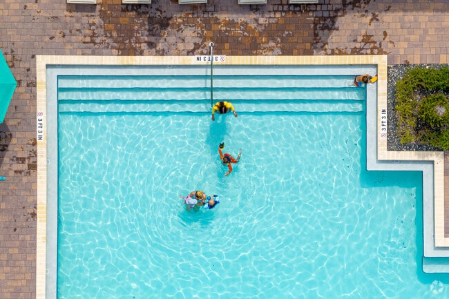 Residents of Westview cool off on hot summer days at the community pool.